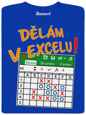 Dělám v Excelu pánské tričko Royal Blue