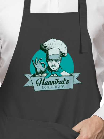 U Hannibala zástěra Dark Grey