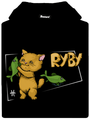 Kočičí horoskop: Ryby dámská mikina klokanka Black