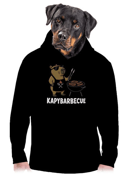 Kapybarbecue pánská mikina klokanka Black