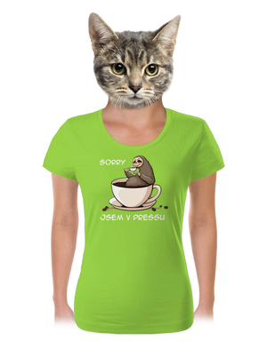 V pressu dámské tričko Apple Green