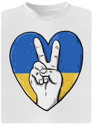 Ukrajina - Mír dětské sportovní tričko White
