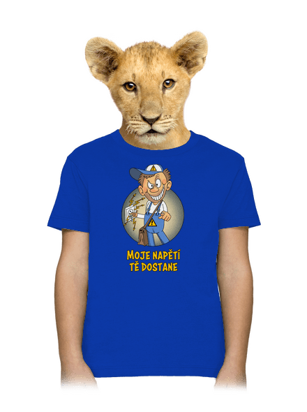 Moje napětí dětské tričko Royal Blue