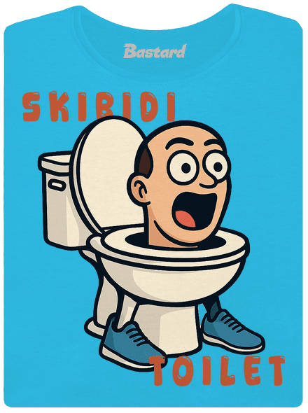 Skibidi Toilet dámské tričko Blue Atol