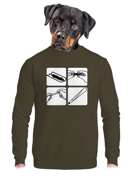 Joint unisex mikina bez kapuce Urban Khaki