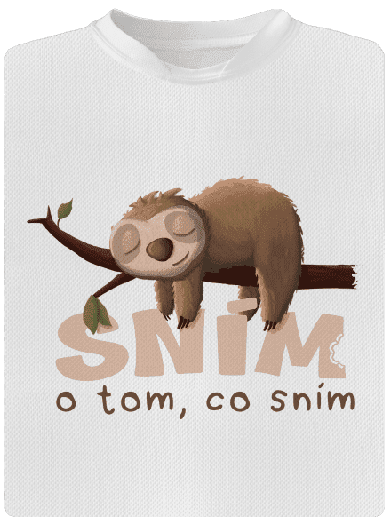 Sním o tom, co sním pánské sportovní tričko White