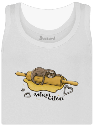 Miluju válení dámské tílko klasické White