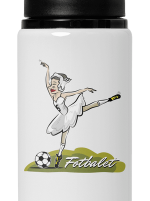 Fotbalet lahev na vodu White