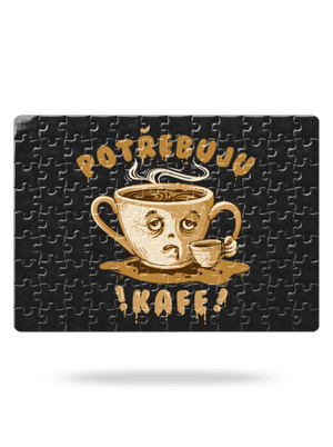 Potřebuju kafe puzzle White