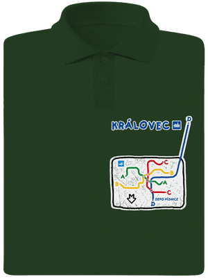 Metro Královec pánská polokošile Bottle Green Mal