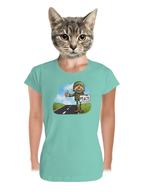 Peace dámské tričko premium Mint Mal