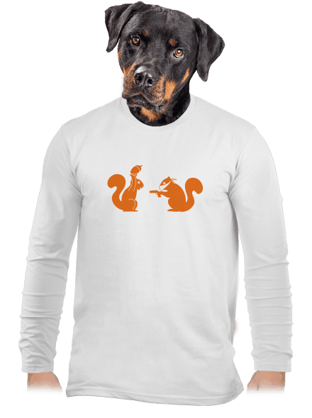 Veverky pánské dlouhý rukáv White