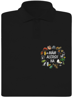 Mám alergii na... + fix pánská polokošile Black