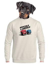 unisex mikina bez kapuce