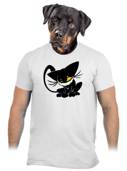 Evil cat pánské tričko White