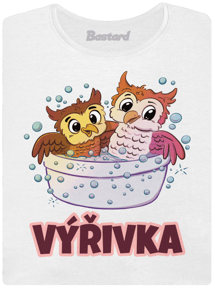 Výřivka dámské tričko s lemem White