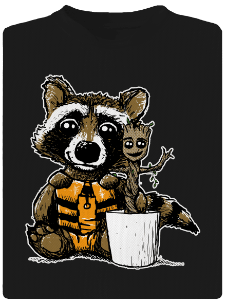 Strážci galaxie dětské sportovní tričko Black