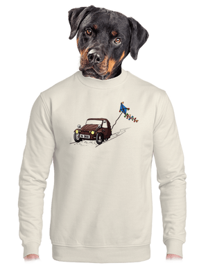 unisex mikina bez kapuce