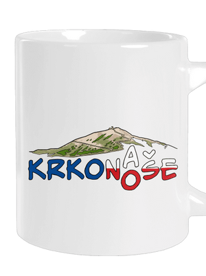 Krkonoše velký hrnek White