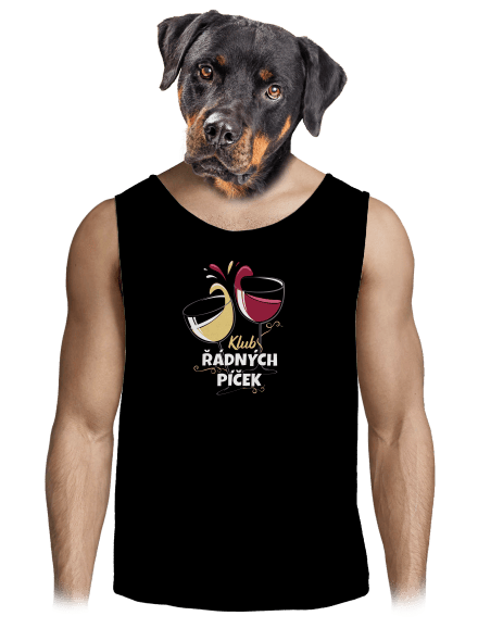 Klub řádných píček pánské tílko Black