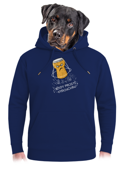 Někdy vybouchnu unisex mikina premium Navy