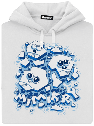 Ledové mimikry dámská mikina klokanka White