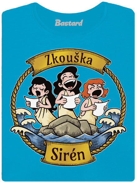 Zkouška sirén dámské tričko Blue Atol