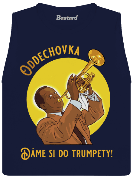 Oddechovka dámské tílko volné Navy