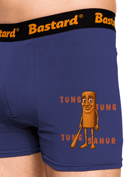 Tung Tung Tung Sahur – Italian Brainrot boxerky Blue Navy