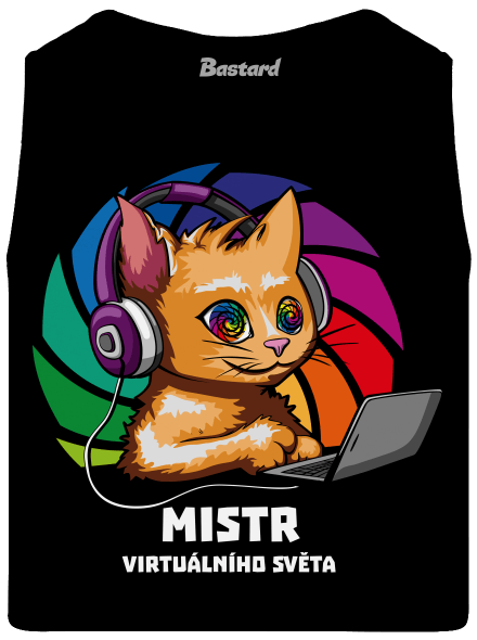 Mistr virtuálního světa pánské tílko Black