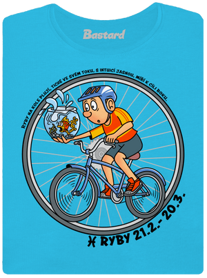 Cyklistický horoskop: Ryby dámské tričko Blue Atol