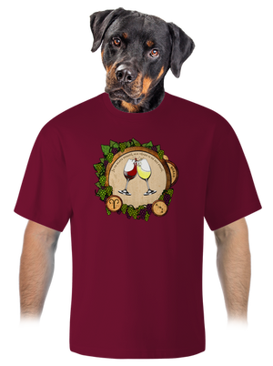 Vinný horoskop: Beran unisex tričko oversized Garnet