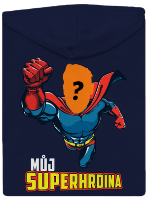 Můj superhrdina pánská mikina na zip Navy