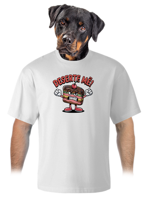 Deserte mě unisex tričko oversized White