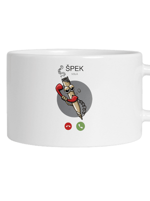Špek volá hrnek makronka White
