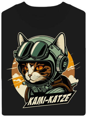 Kami-Katze unisex mikina bez kapuce Black