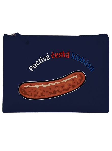 Poctivá buchta a klobása taštička French Navy