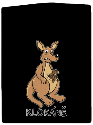 Klokáně pánská mikina na zip Black