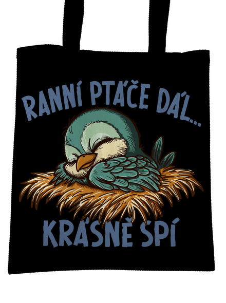 Ranní ptáče spí taška Black