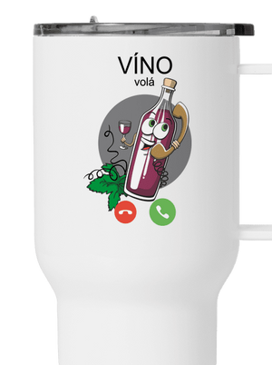 Červené víno volá termohrnek White