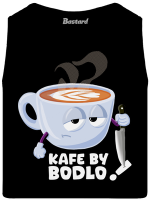 Kafe by bodlo pánské tílko Black