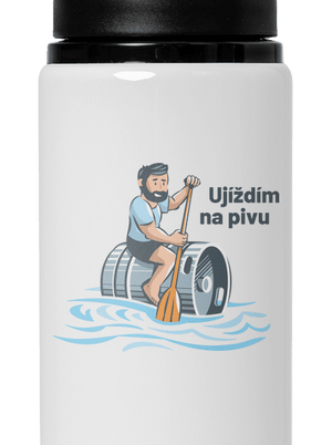 Ujíždím na pivu lahev na vodu White