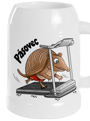 Pásovec půllitr White