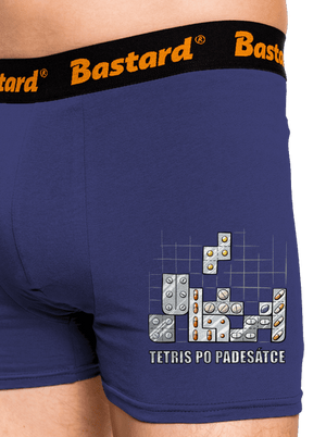 Tetris po padesátce  boxerky Blue Navy