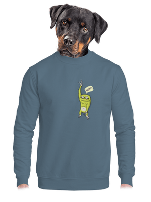 unisex mikina bez kapuce