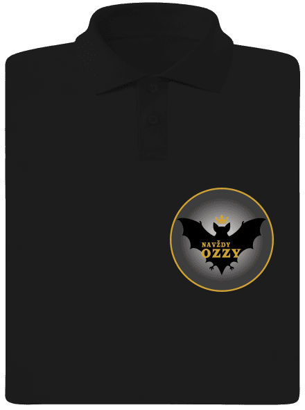 Navždy Ozzy pánská polokošile Black