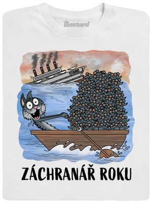 Záchranář roku pánské dlouhý rukáv White