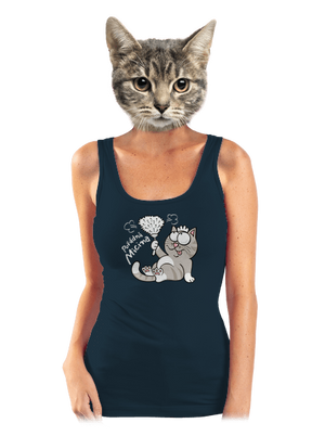 Macek a Micina dámské tílko klasické Navy