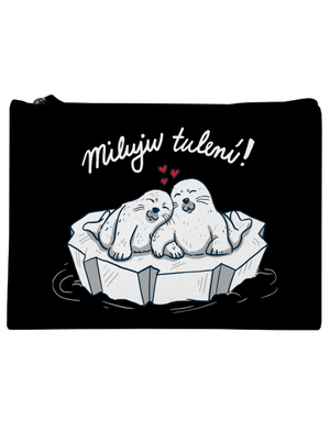 Miluju tulení taštička Black