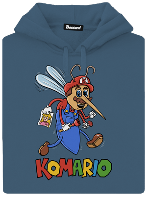 Komario dámská mikina klokanka Denim